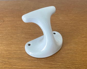 Vintage French antique porcelain wall hook