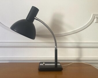 Vintage German desk lamp in wood and metal