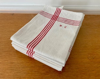 Old French kitchen towels vintage kitchen towels