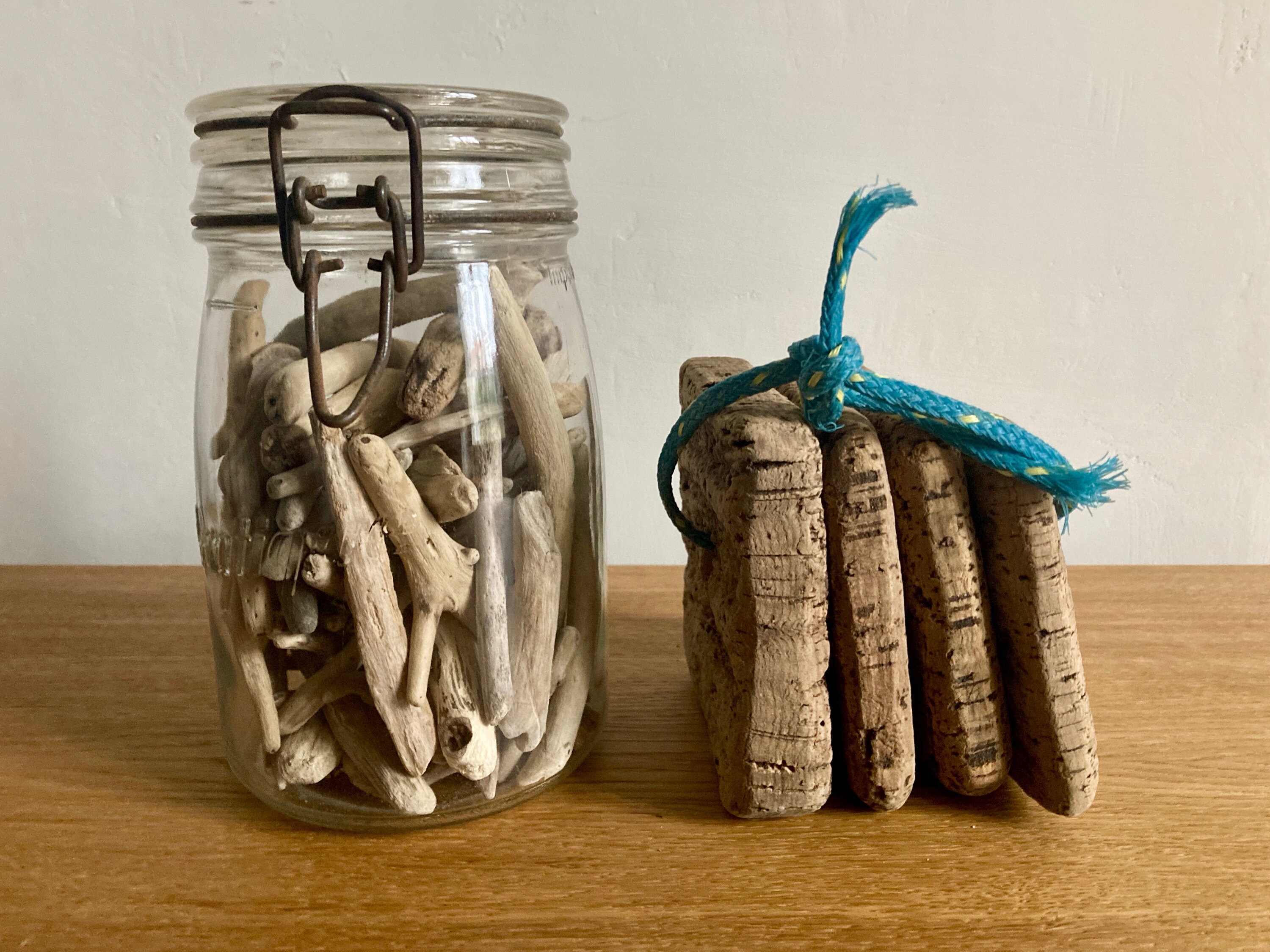 Flotteurs Liège Filet de Pêche French Vintage Cork Floats Fishing Net