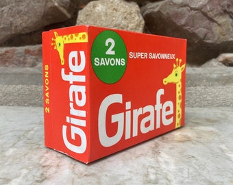 Boite savon GIRAFE ancien French vintage soap box
