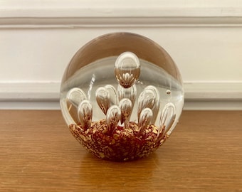 Sulfide Murano paperweight old Italian vintage murano millefiori