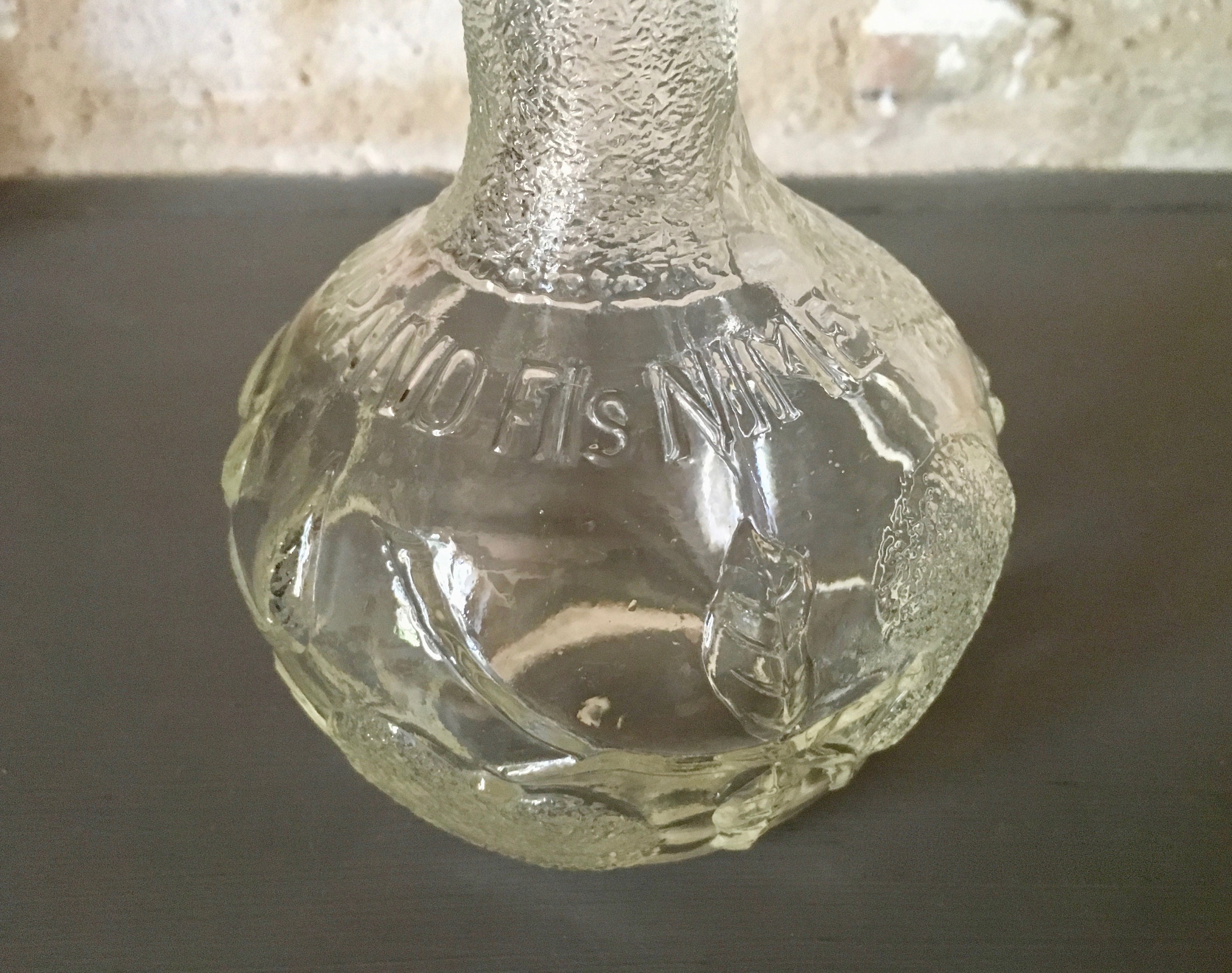 Carafe Bistrot Ronde Nîmes French Vintage Glass Bistro Pub Carafe Jug