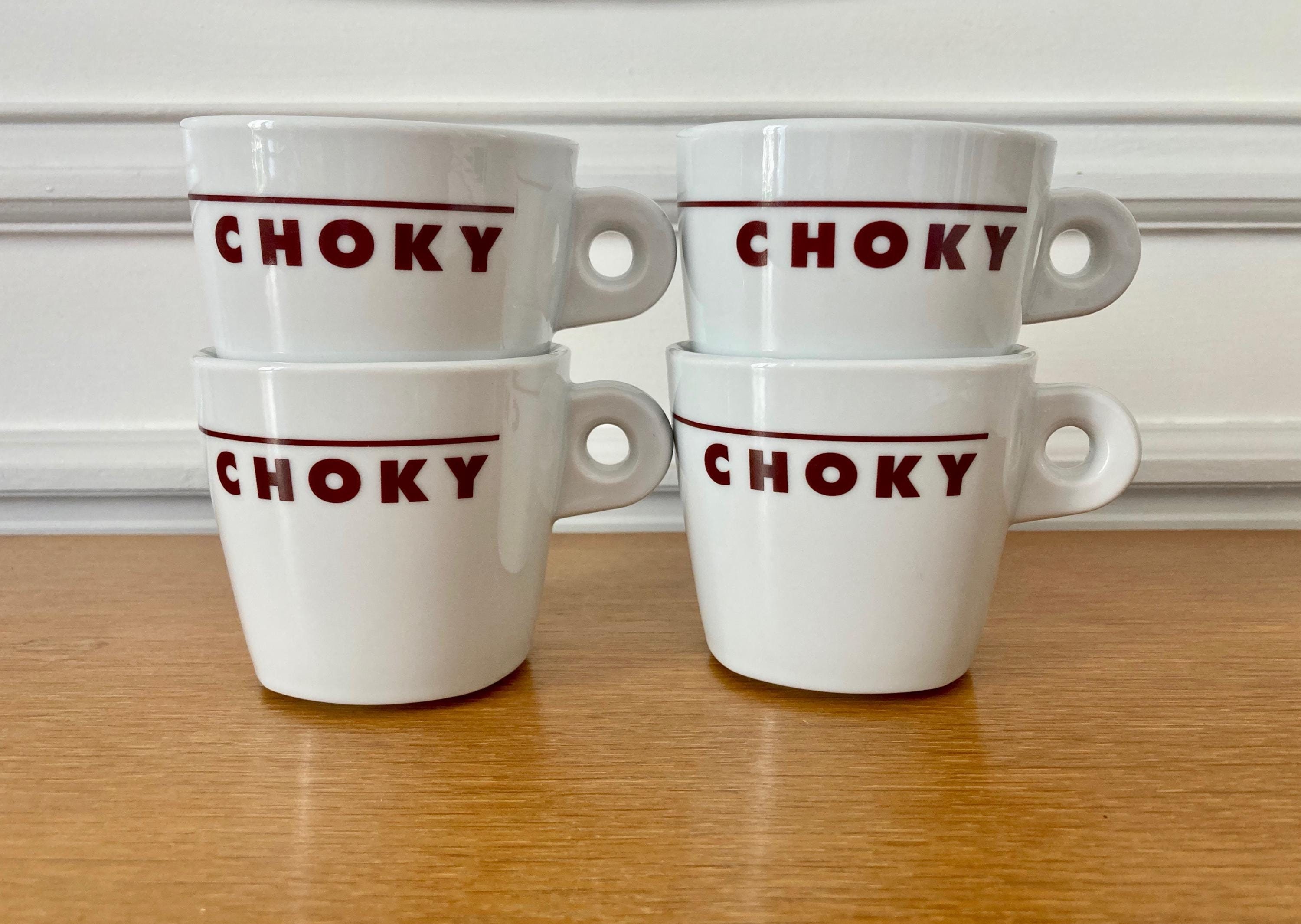 ファッション通販 Choky CHOKY Earthenware French Vintage Mug Chocolate 工芸品