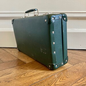 Valise en carton verte ancienne French vintage green cardboard suitcase image 7