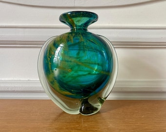 Molino vase, Italy, antique Italian vintage glass vase