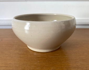 Digoin Provençal ramekin in antique French sandstone salad bowl
