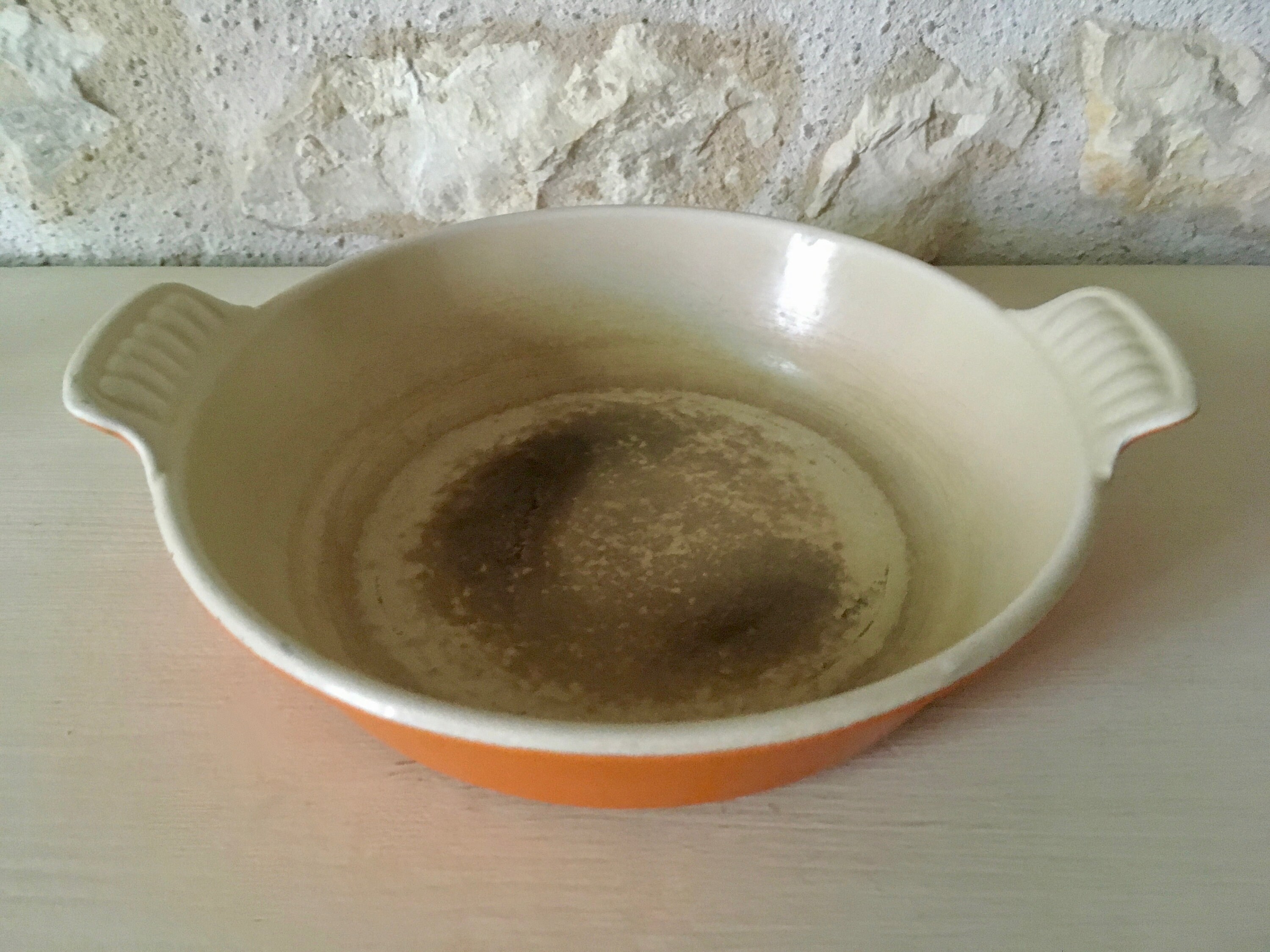 Plat à Gratin Orange Le Creuset Fonte French Vintage Cast Iron Dish Le Creuset