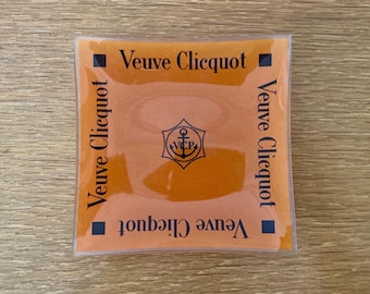 Vide poche coupelle Veuve Clicquot champagne verre ancien French vintage Veuve Clicquot champagne vacuum pocket cup