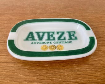 Aveze gentian ashtray, antique French vintage ashtray