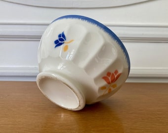 Vintage French ceramic breakfast bowl