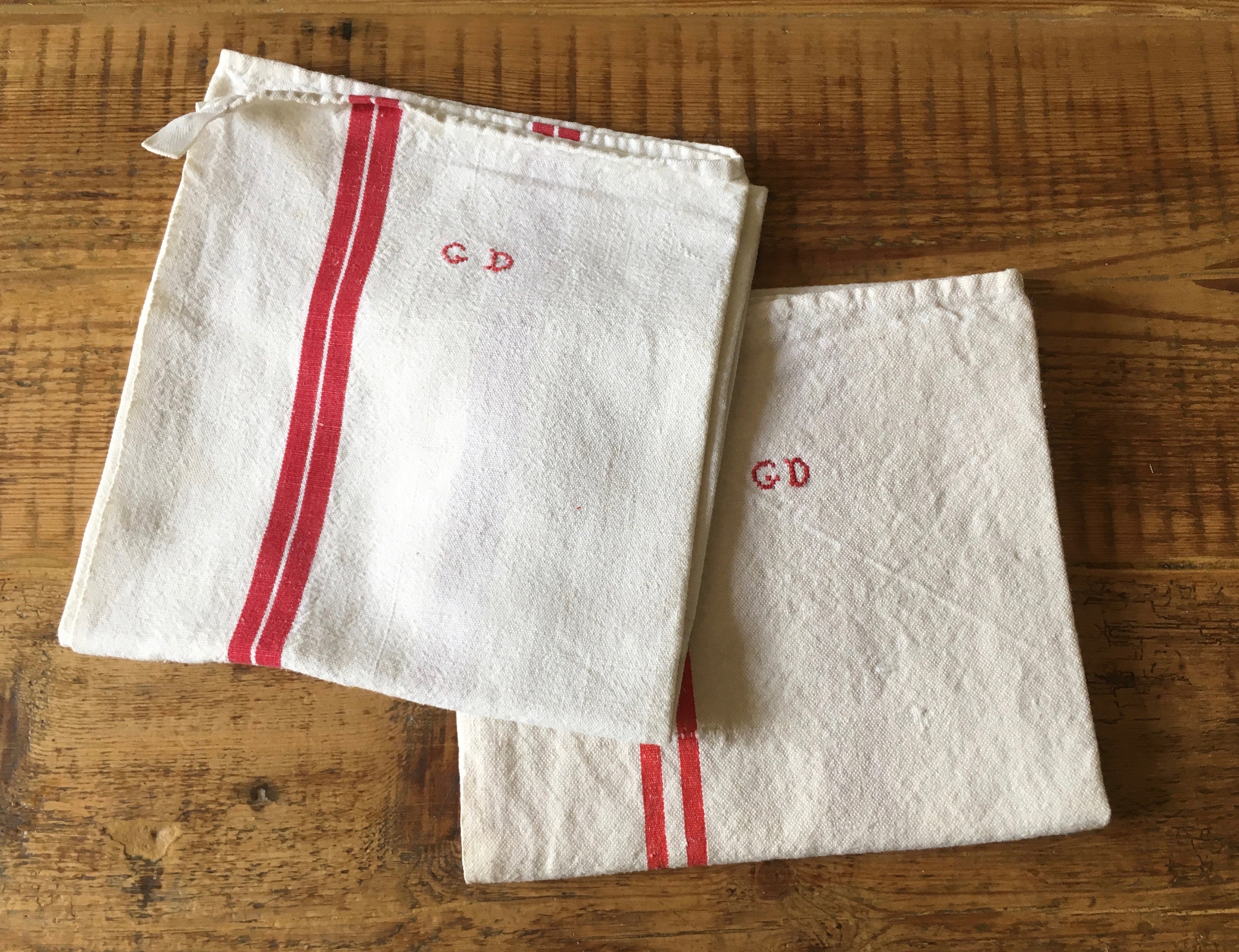 Torchons de Cuisine Anciens French Vintage Kitchen Towels