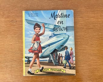 Martine in a Delahaye Marlier airplane, Farandole vintage collection