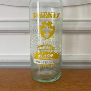 Phénix Limonadenflasche 1 Liter alte französische Vintage Limonadenflasche