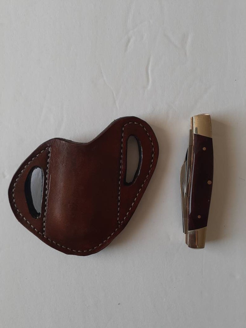 Pancake Style Knife Sheath for Buck 112, Stockman, and Trapper Style