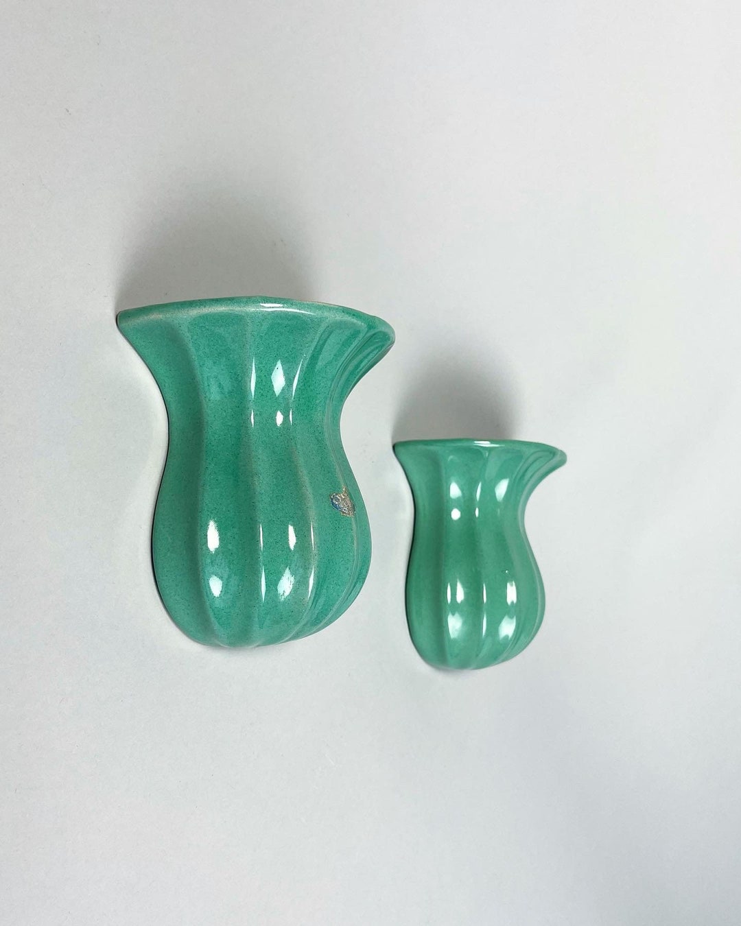 Pair of Wall Vases Upsala Ekeby for Örjan Keramik Sweden 1940s Etsy