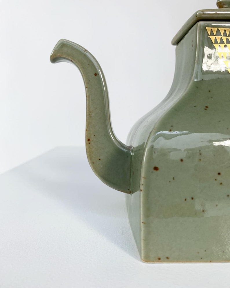 Signe Persson-Melin Teapot Rörstrand Kinesen 1980s Mid Century Porcelain Tea Pot Swedish Modern image 8