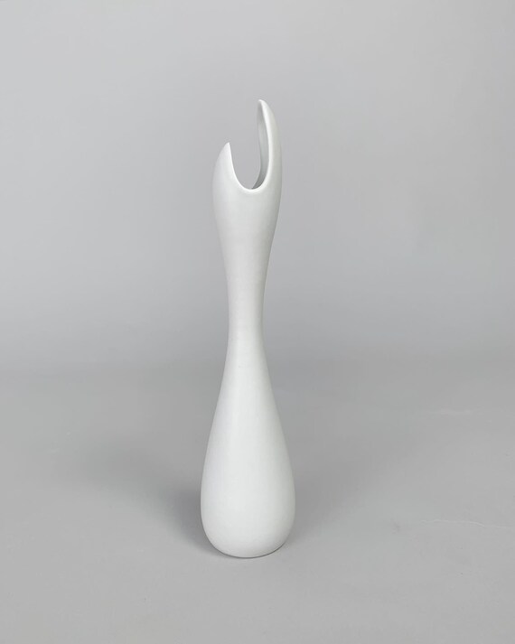 Gunnar Nylund Caolina Vase Rörstrand Sweden Stoneware White