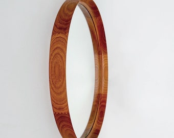 Uno & Östen Kristiansson Mirror Teak Large Medium Size Luxus Vittsjö Sweden