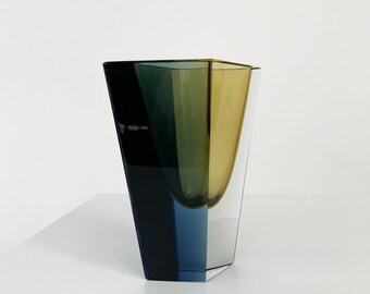 ヌータヤルヴィ【希少★花瓶】カイ・フランク★北欧 アラビア イッタラ｜花器 Nuutajarvi ヌータヤルビ Kaj Franck カイ・フランク Sommerso 花瓶・フラワースタンド