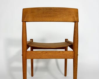 Set of Six Grete Jalk Chairs Oak Poul Jeppesen Denmark Plywood