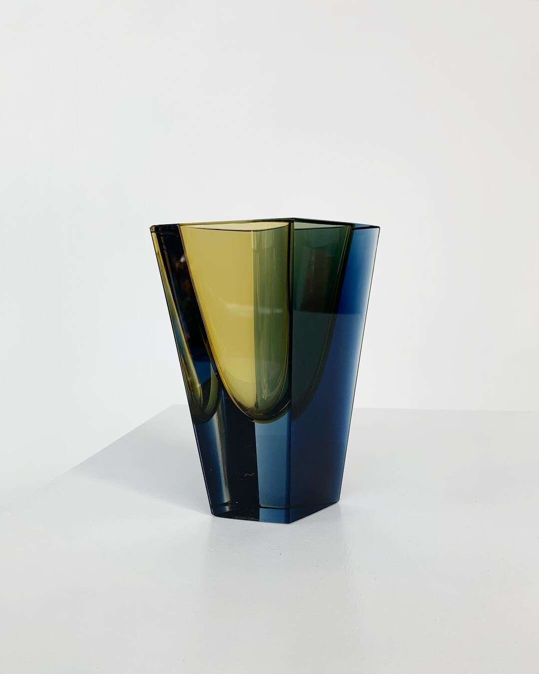 レア！ヌータヤルヴィカイフランクデザイン小ぶりな花瓶フラワーベース Nuutajarvi/Kaj Franck Vase 1476/ フラワーベース