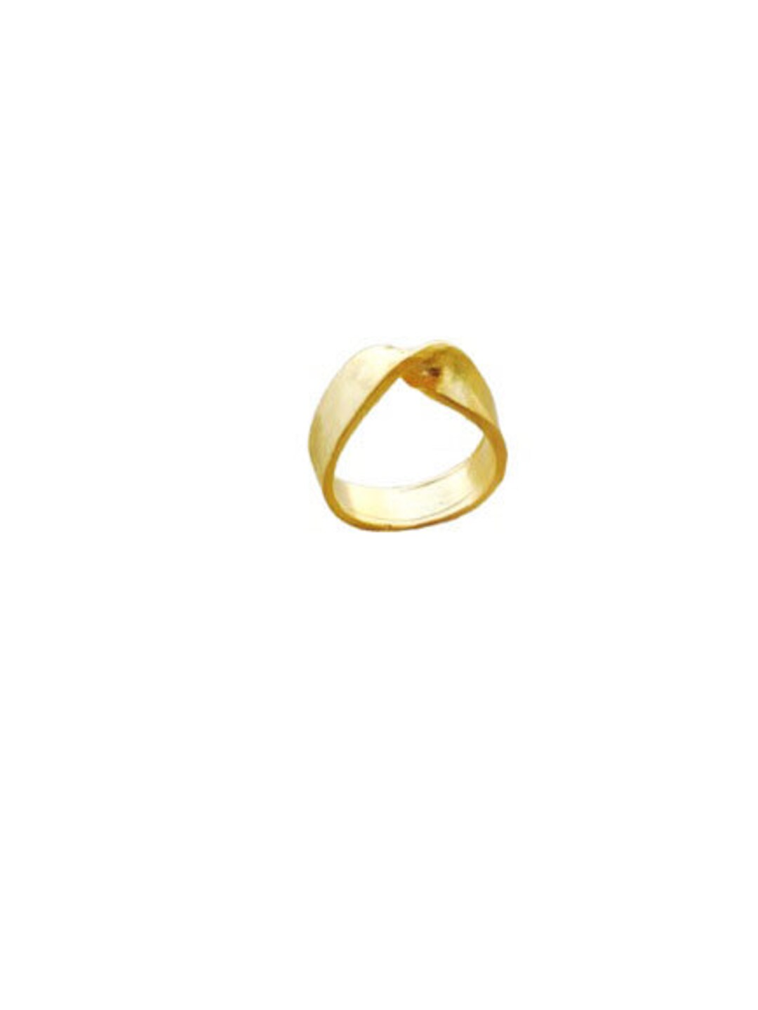 Bague Simple En Plaqué Or Blanc - Effet Torsadé Et Reliefs - Taille 52 Ou 56 - Neuf Sans Emballage
