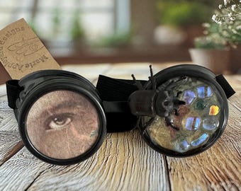 Steampunk Decorative Goggles, Insect Embellished Costume Accessory for Cosplay, Eyewear for Steampunker
