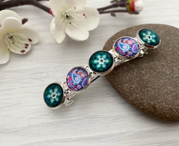 Barrette French Hair Clip Luxury Maple 2 Women Fashion