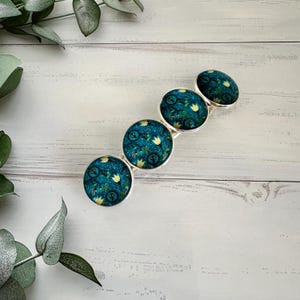 Thick hair barrette, Floral hair clip, Ponytail holder, Strong hair bar, Accessories for her, Gifts for women, Large sturdy clip Britain