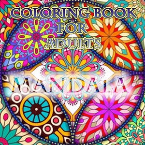 Coloring Book for Adults | Mandala art print