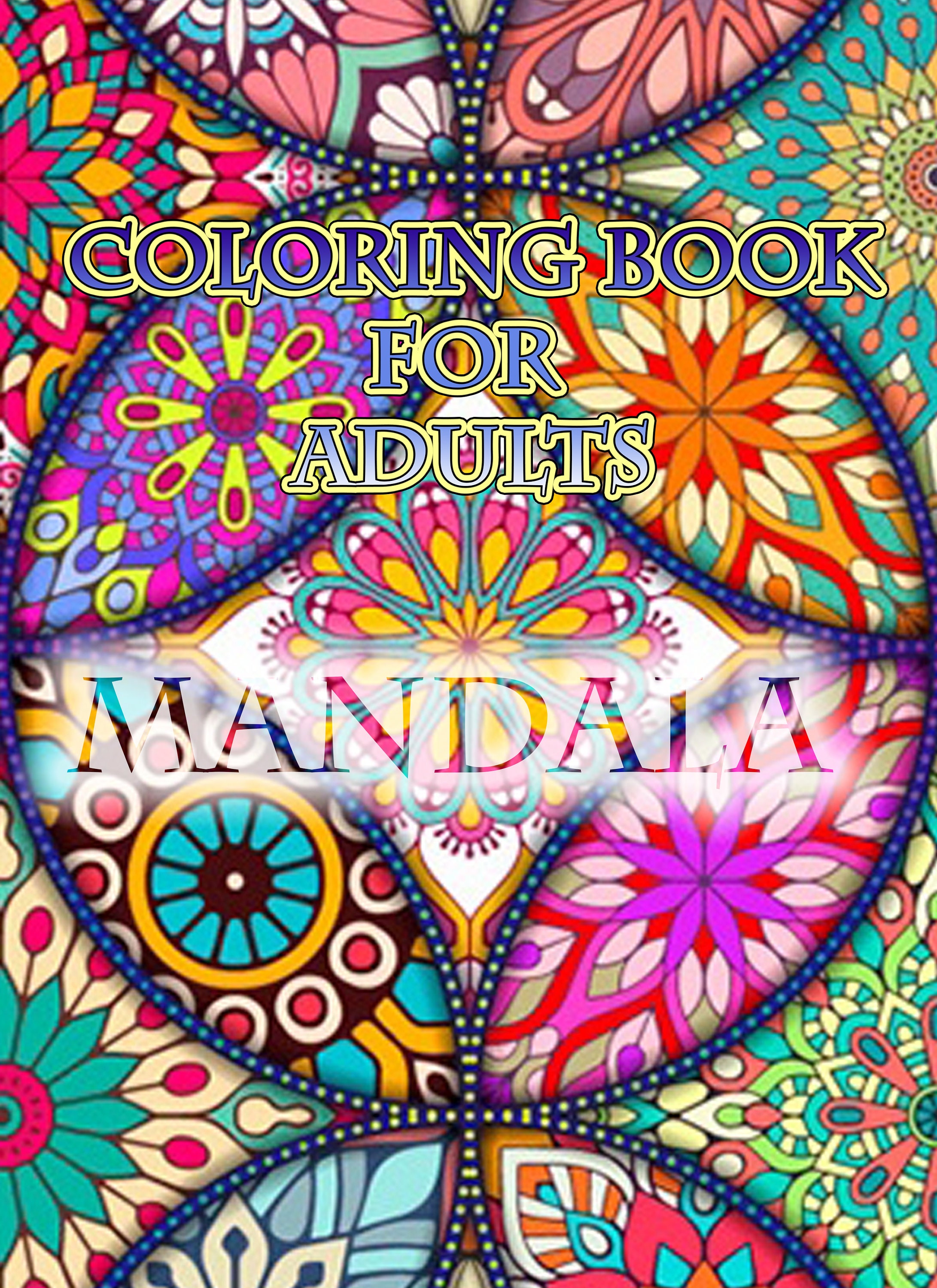 Coloring Book for Adults Mandala Art Print - Etsy