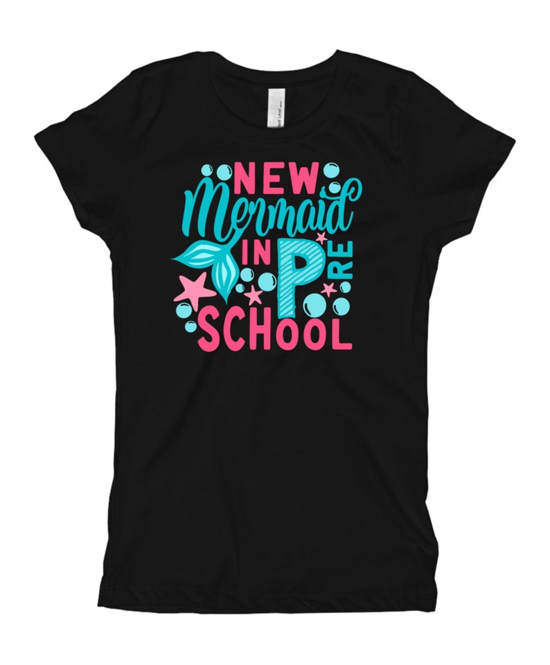 Pre School Shirt New Mermaid in Preschool shirt Kids First Day of School Shirt Personalized Girls Back to School Shirt