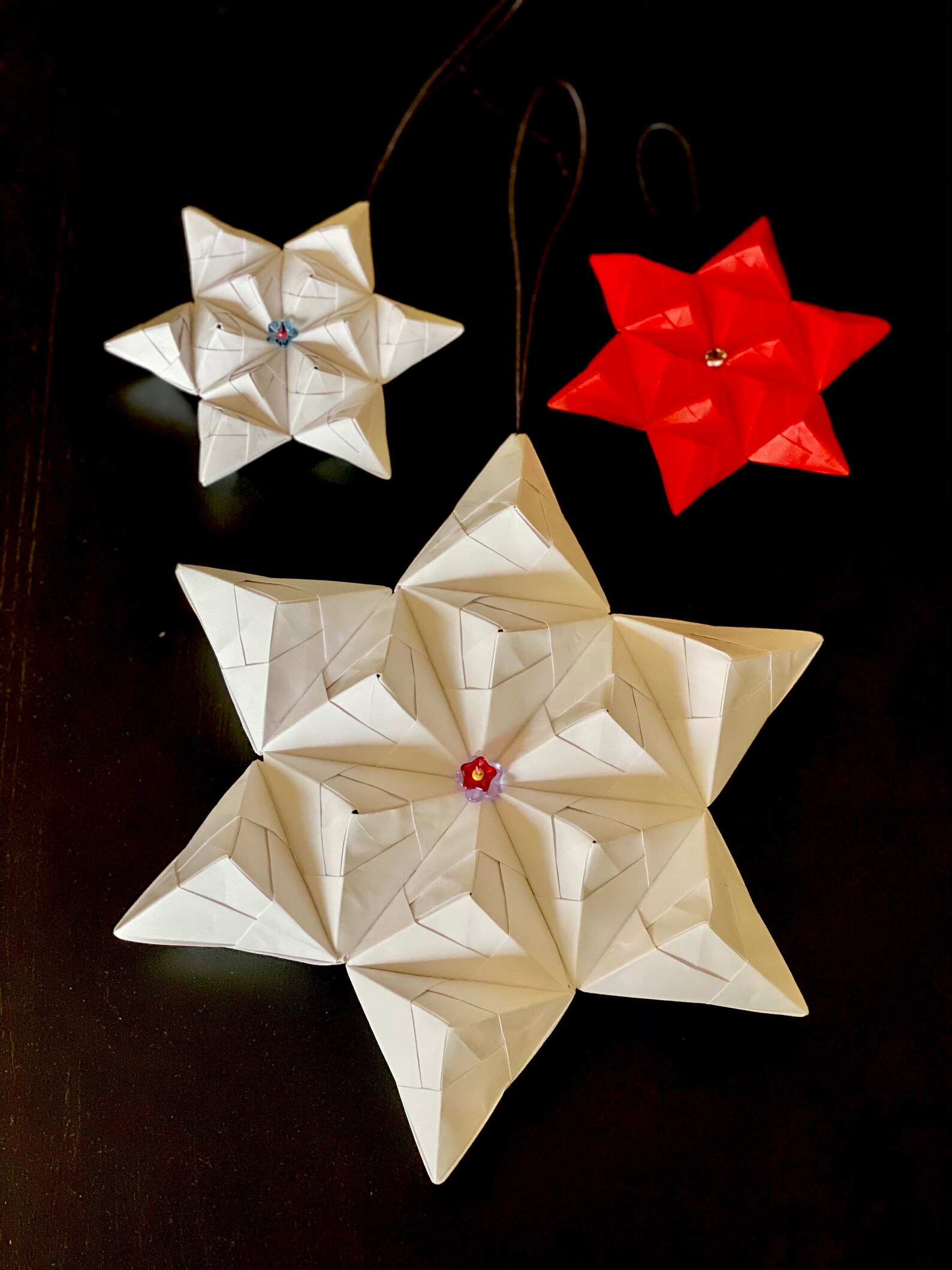 Origami Star tree topper ornament wreath decor. Handmade Etsy