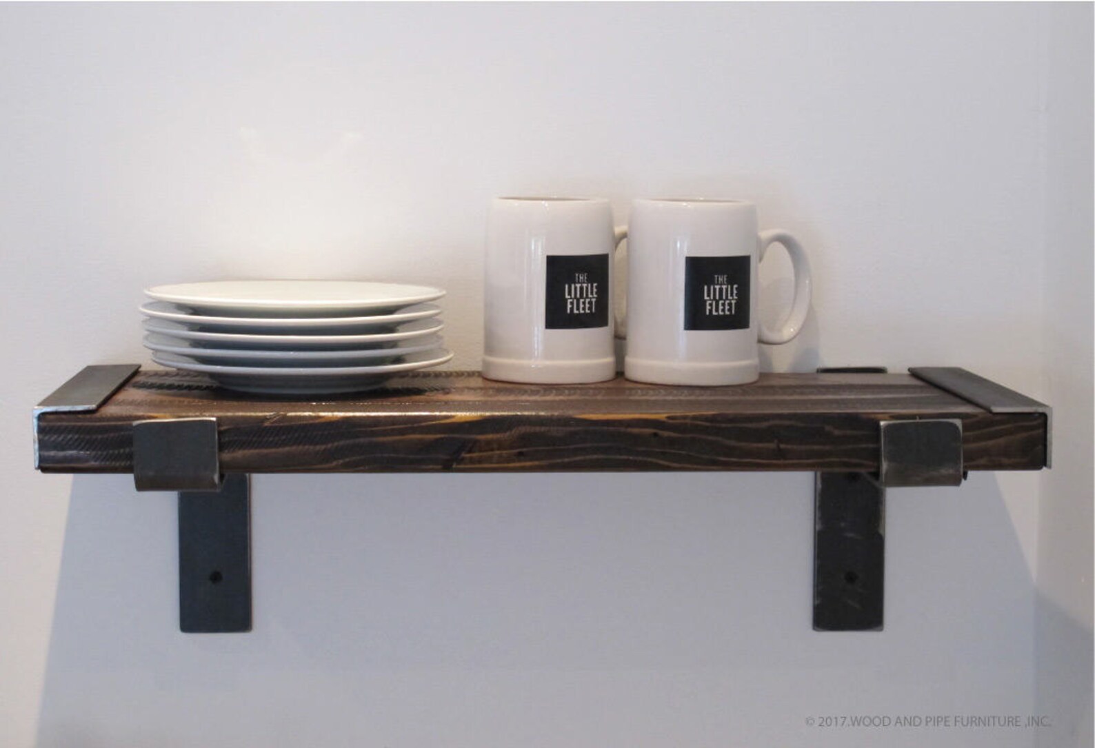 Industrial Kitchen Shelves modern industrial shelves Rustic Etsy