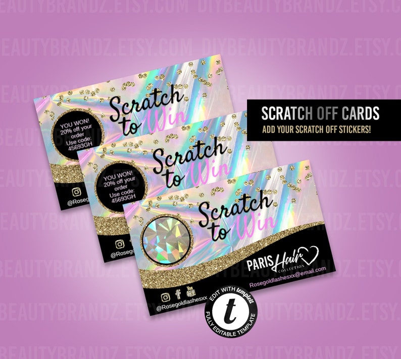 Scratch off tickets Diy scratch off cards Etsy