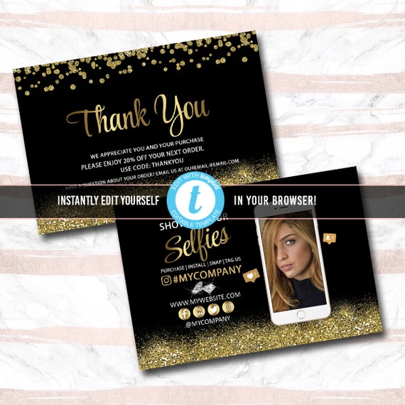 Hair Thank you Card Thank you card Hair business hair Etsy