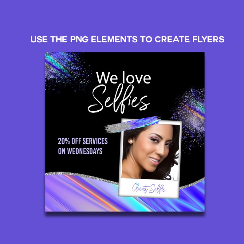 Hologram Instagram Kit Templett Canva