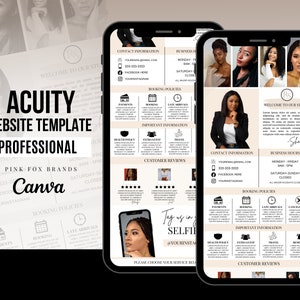 DIY ACUITY WEBSITE Template, Acuity Schedule Template  , Acuity Web Banners, Create your own Acuity Website today, acuity booking website