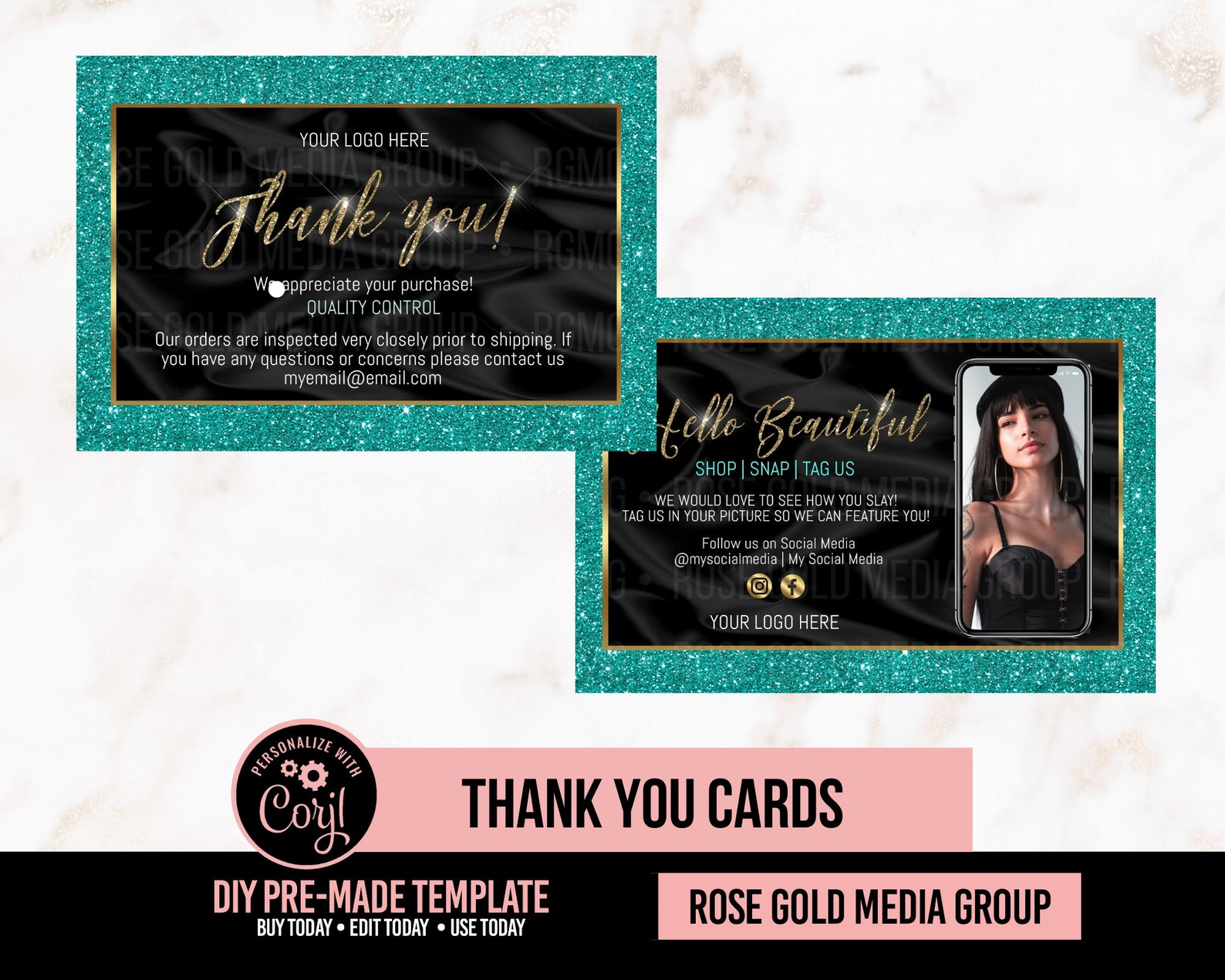 DIY Thank you Card Thank you card Hair business hair Etsy