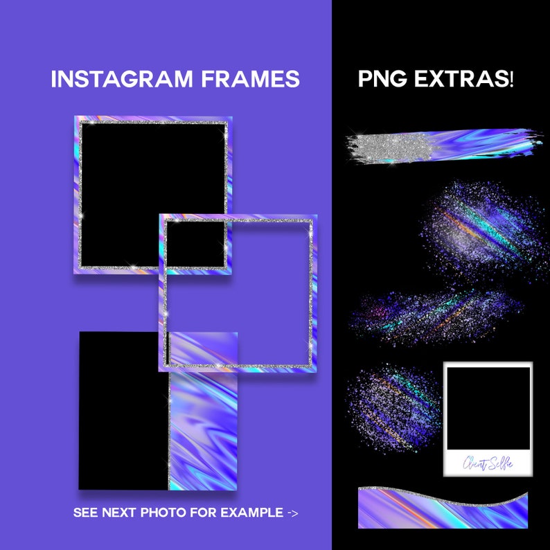 Hologram Instagram Kit Templett Canva