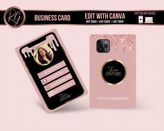Business Card Edit Today iPhone Business Card Cell Phone Business Card Hair Business Card Lash Business Card