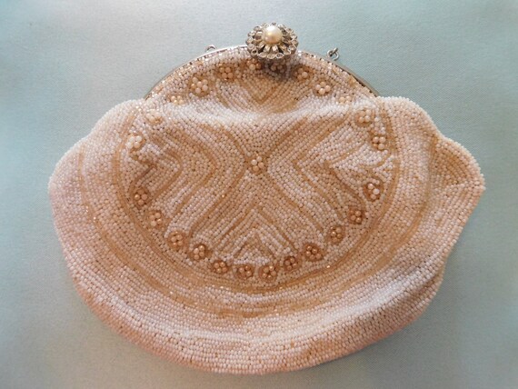 Vintage Antique Beaded French Purse Purses Hand B… - image 4