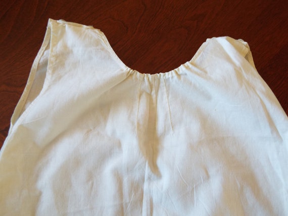 Vintage Little Girls Toddler Ivory Cotton Slip Ha… - image 7