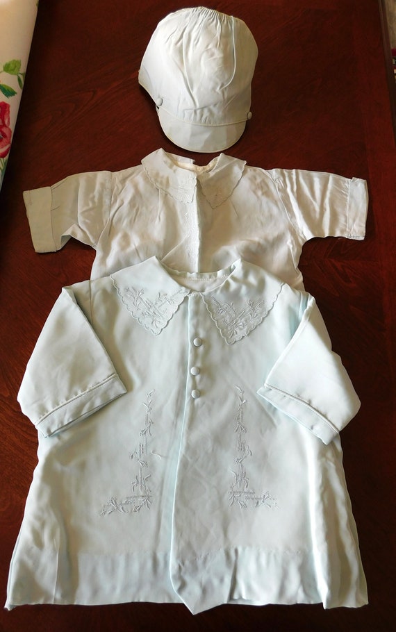 Vintage 1940's Baby Boy Christening Set