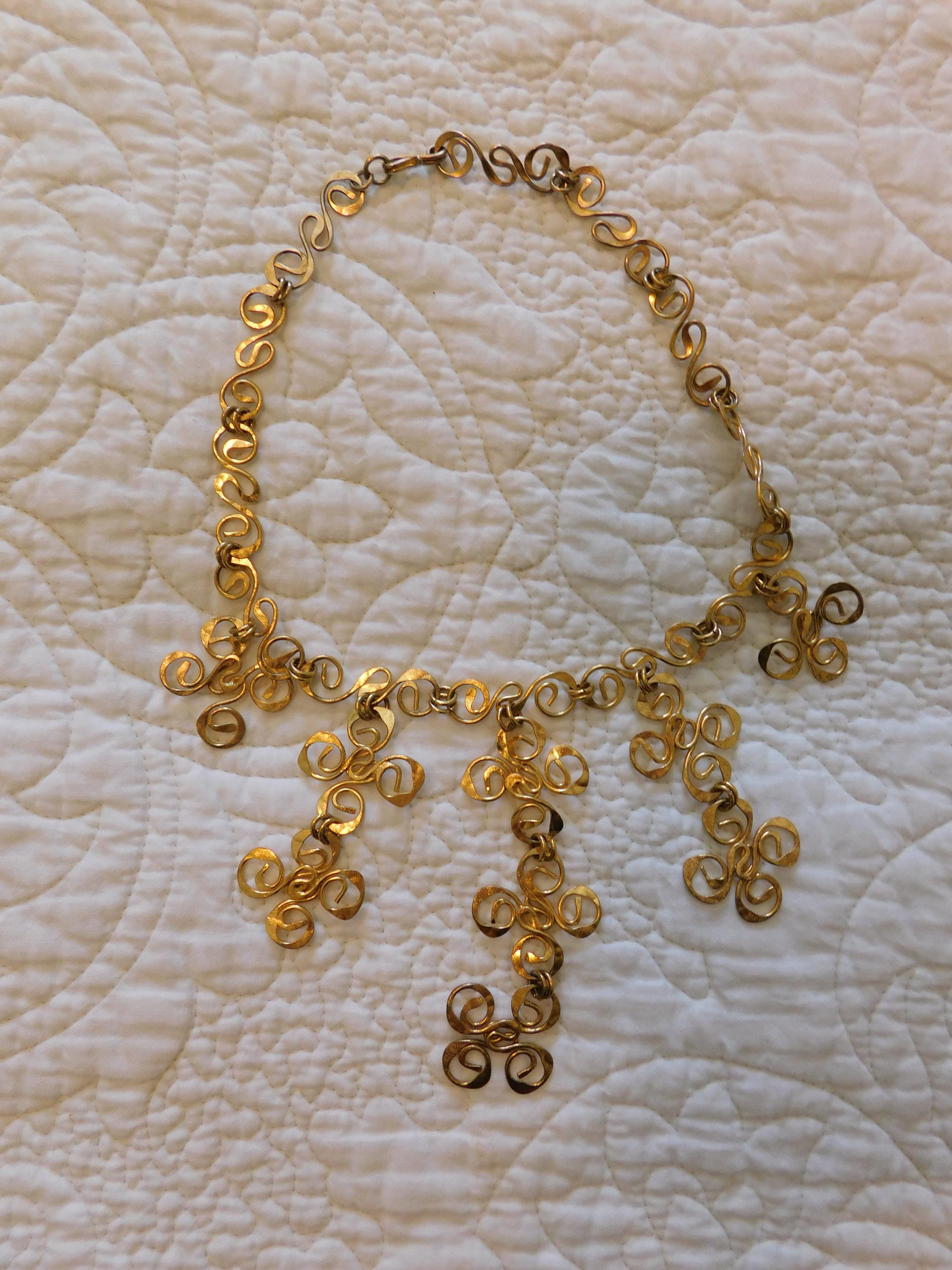 Vintage 70s 80s Gold Necklace - Etsy