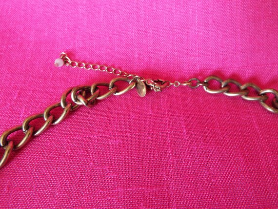 Vintage 1980's "MARK" Black Gold Chain Rhinestone… - image 6