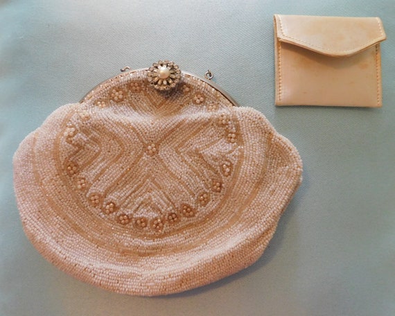 Vintage Antique Beaded French Purse Purses Hand B… - image 2