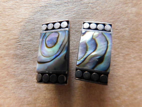 Vintage Sterling Silver 1950's 1960's  Abalone or… - image 2