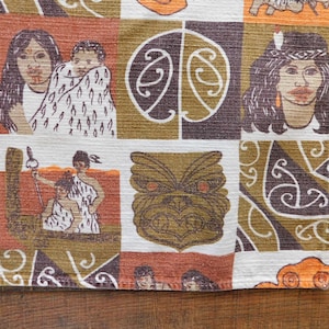Hawaiian Square Tablecloth Vintage Hawaiian Linens